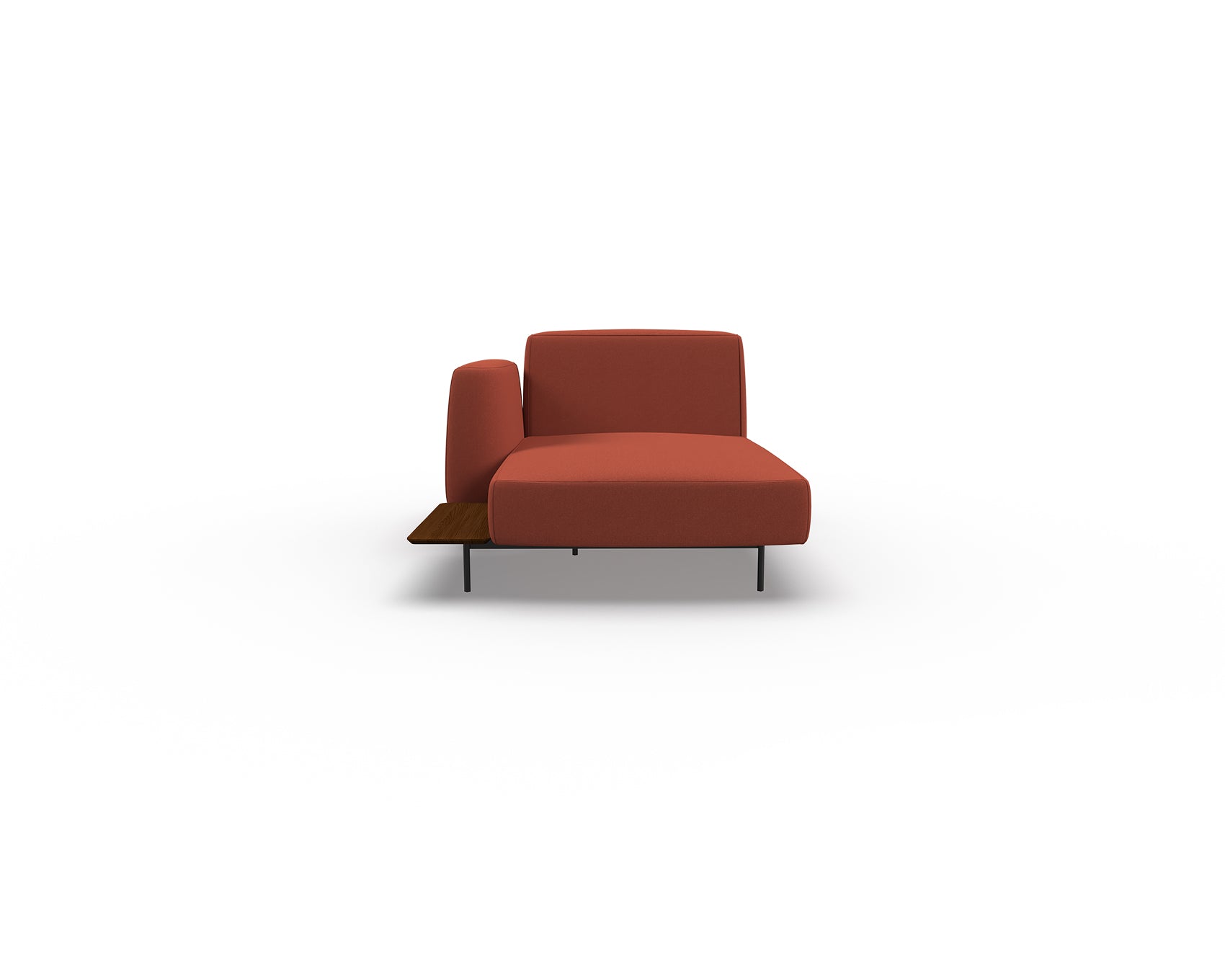 Noon Sofa Left Chaise with Shelf